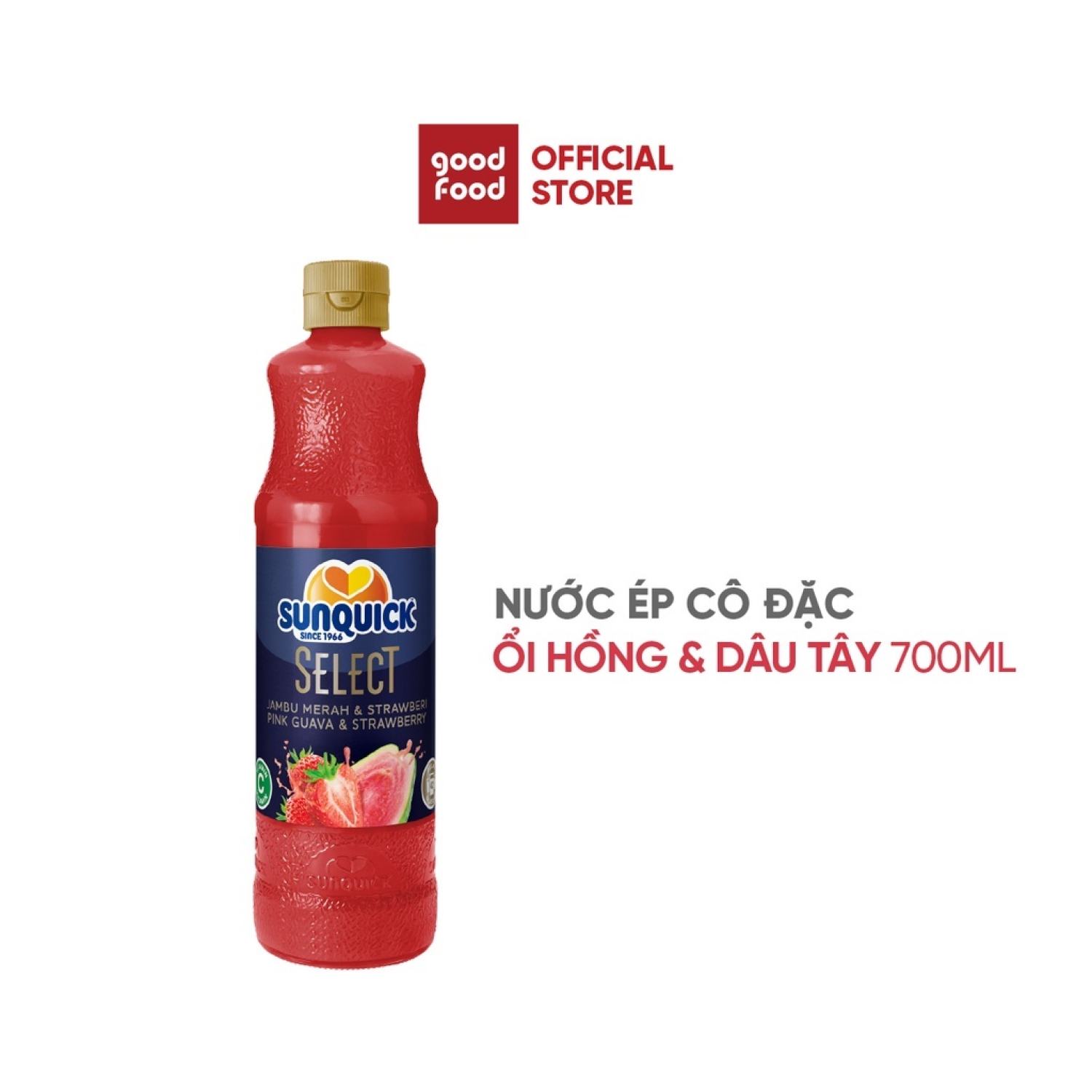 Nước ép Sunquick hỗn hợp ổi & dâu 700ml