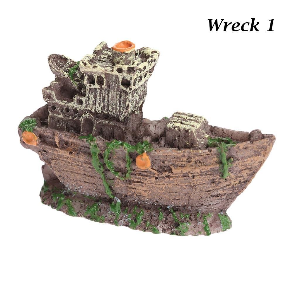 OWMXZL Rock Cave Wreck Barrel Fish Hiding Landscaping Accessories Pet Supplies Home Decor Fish Tank Decoration Aquarium Ornament