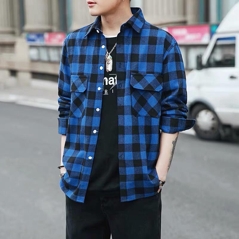 Áo sơ mi ca rô nam siêu phẩm hàn quốc năm 2019