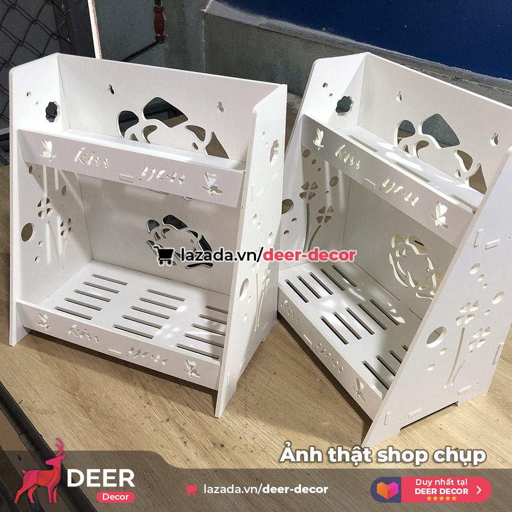 Kệ Để Đồ Live Stream Đồ Trang Điểm, Mỹ Phẩm - DEER DECOR