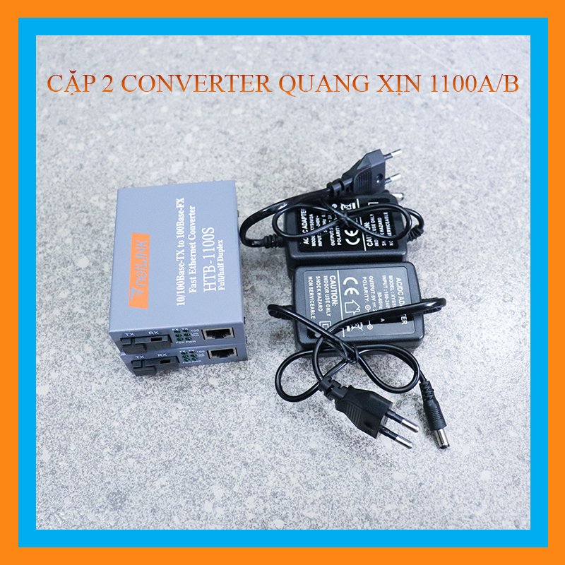 Cặp 2 Converter quang 1100 A/B 1 sợi