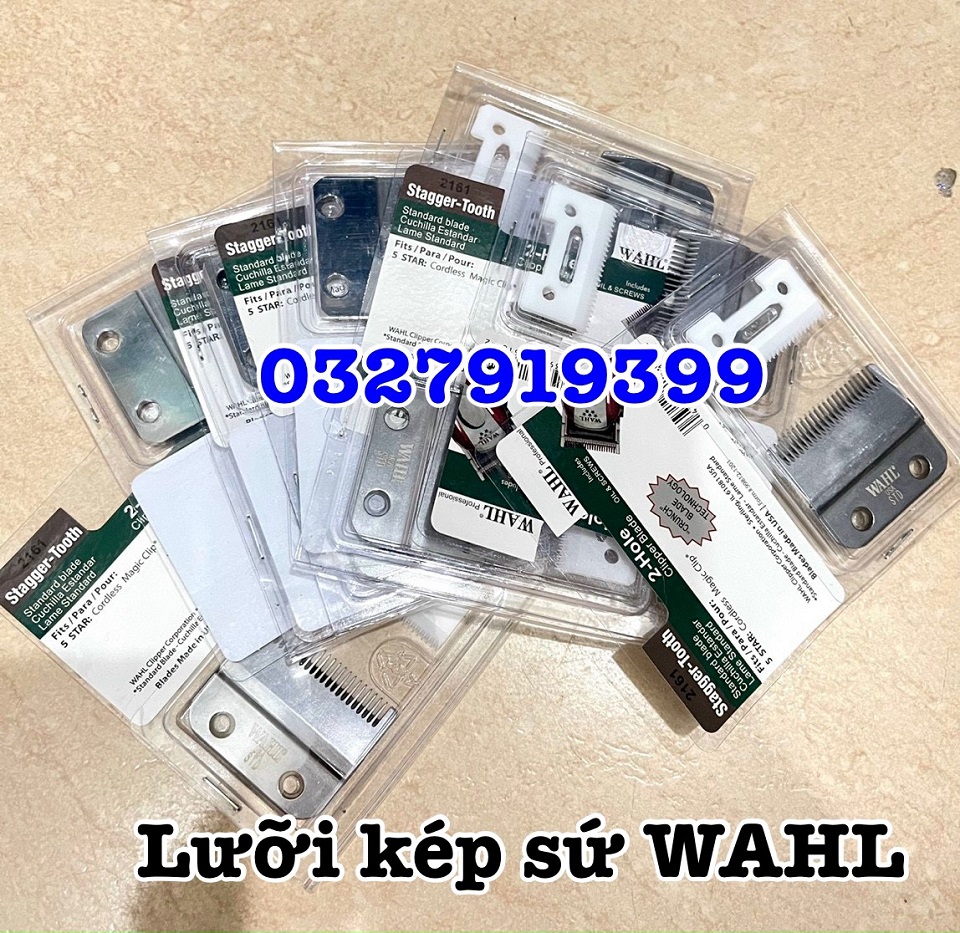 Wahl Bộ Lưỡi Kép Sứ Tông Đơ WAHL - Lưỡi Kép Sứ Độ Bền Cao Sắc Bén Thoáng Xông Tóc - Thay Thế Lưỡi Tông Đơ Cũ Bị Hư - Tiết Kiệm Chi Phí Tối Đa