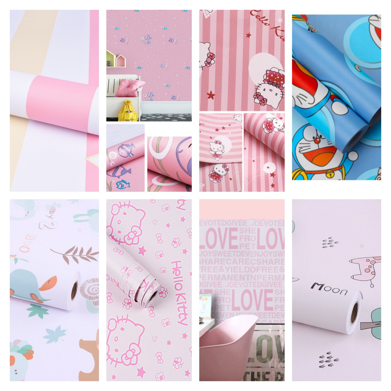 Decal giấy dán tường cho trẻ em BST02 CUỘN 5M