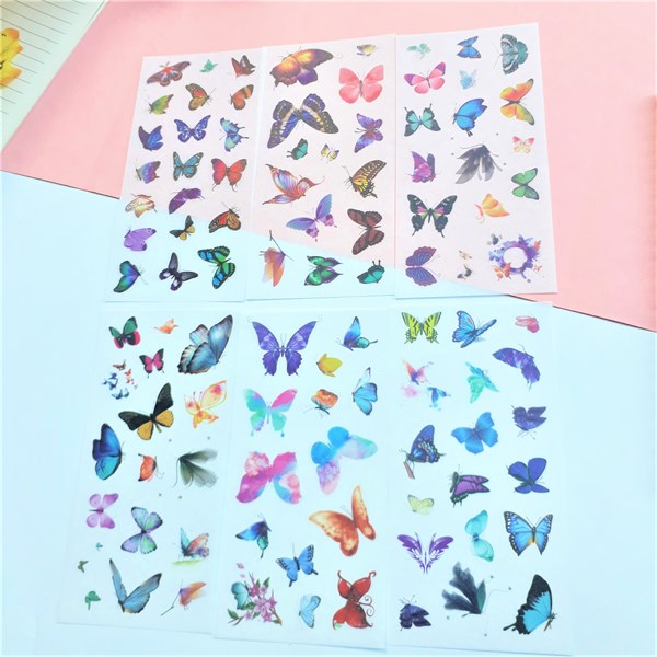 Bộ 6 Tấm Sticker Dán Trang Trí - Con Bướm