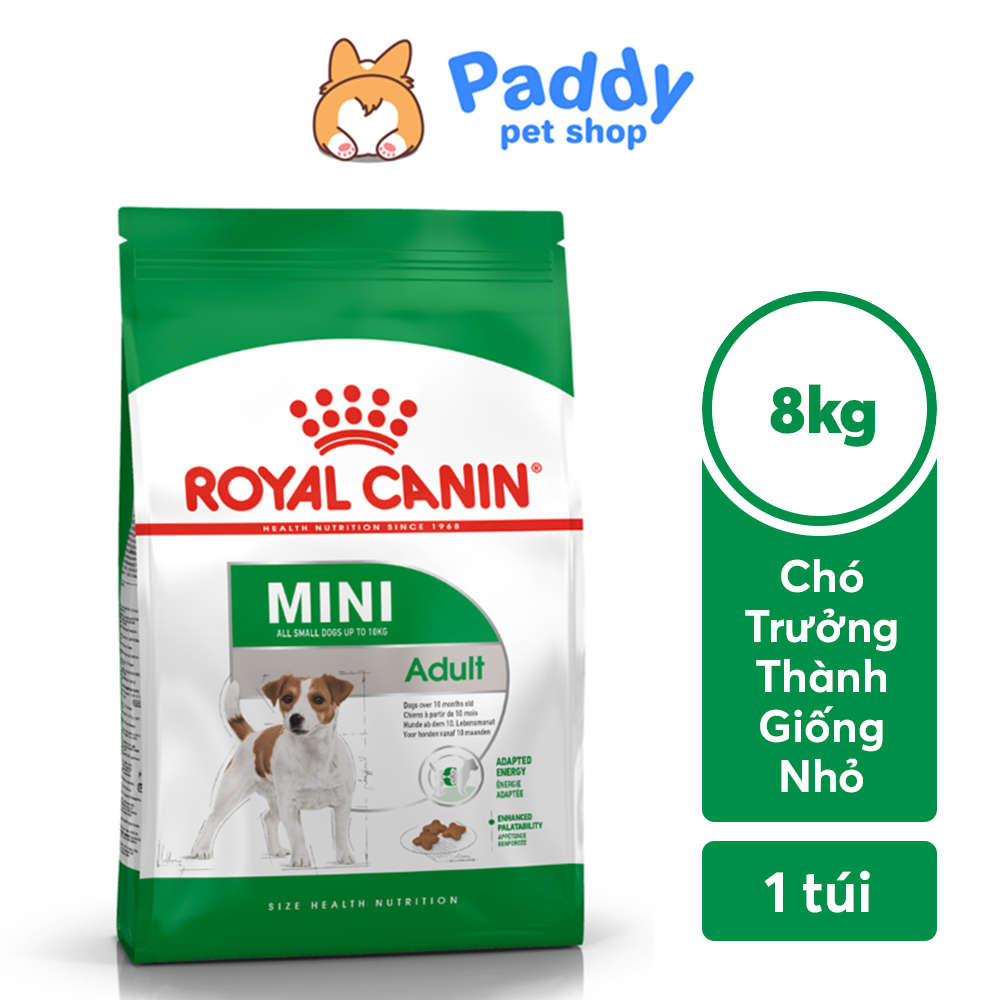 [8kg] Hạt Cho Chó Trưởng Thành Size Nhỏ Royal Canin Mini Adult
