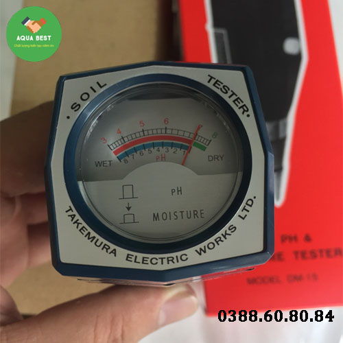 [Chính Hãng] Máy đo pH đất DM15 Nhật Bản Takemura, Bảo hành 12 tháng