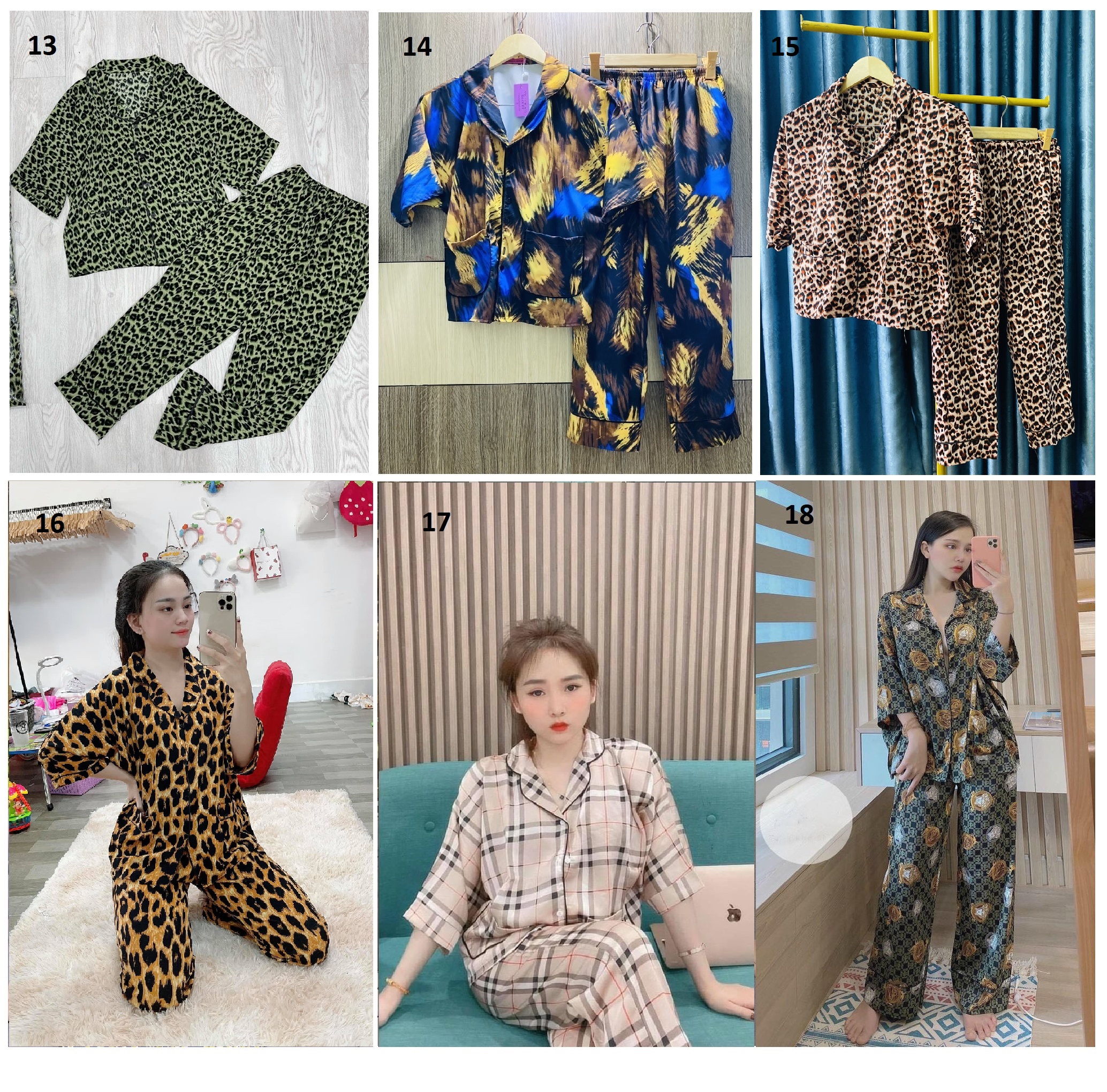 Đồ Bộ Lụa Mai Ngô - Tay Cánh Dơi Quần Dài (50-68kg) (P1)
