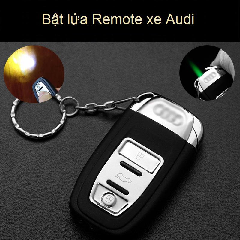 BẬT LỬA GAS MÓC KHOÁ HÌNH REMOTE XE HƠI AUDI ( CÓ ĐÈN PIN )