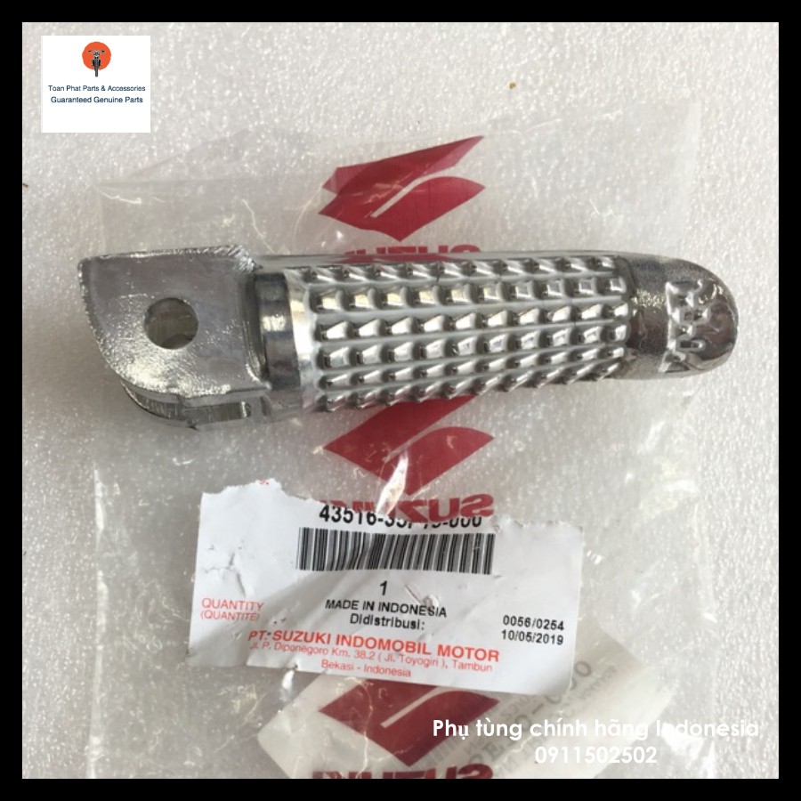 Cục nhôm gác chân Satria Raider  Fi " trước và sau " chính hãng indo