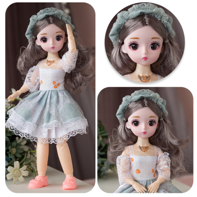 Đồ Chơi Búp Bê Barbie 12 Khớp Với Kiểu Váy Sành Điệu - Cao 30cm