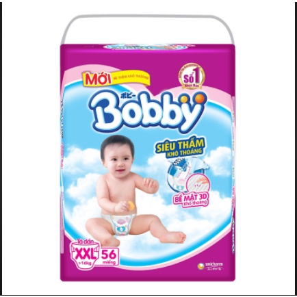 (CỘNG MIẾNG) TÃ DÁN BOBBY CHÍNH HẰNG M76, L68, XL62, XXL56