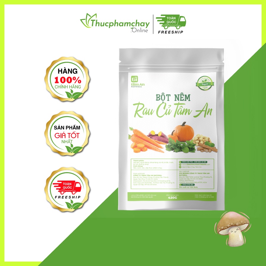 Bột Nêm Rau Củ Gói 420g