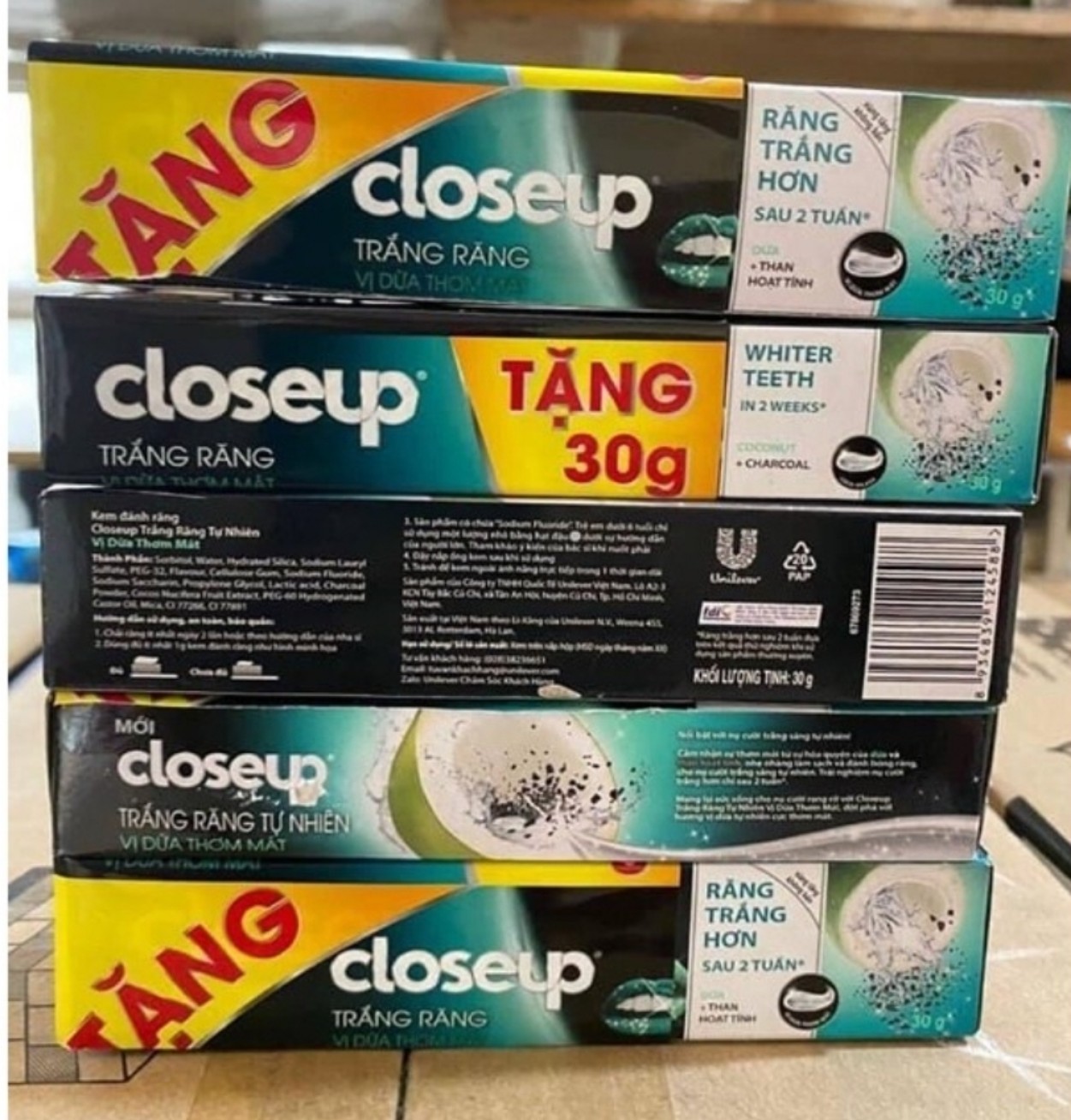 [HCM]kem đánh răng Close up vị dừa the mát 30gr