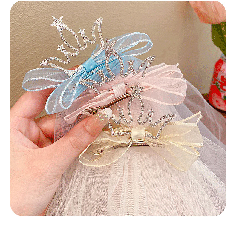 NƠ KẸP TÓC CÔNG CHÚA CHO BÉ GÁI