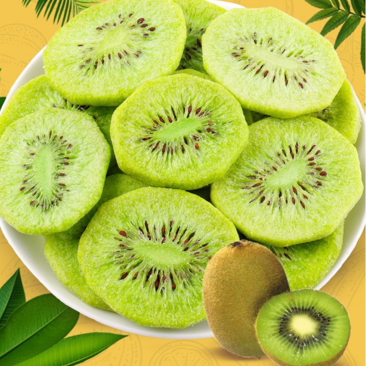 Kiwi sấy giòn không đường 50g - ăn vặt siêu ngon - đồ ăn vặt ăn vặt ngon