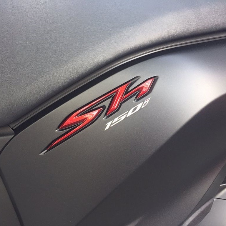 TEM CHỮ SH ĐỎ PHIÊN BẢN ĐEN NHÁM CHO SH 2017 TỚI 2019 ZIN HONDA VIỆT NAM ( GIÁ 1 CẶP)