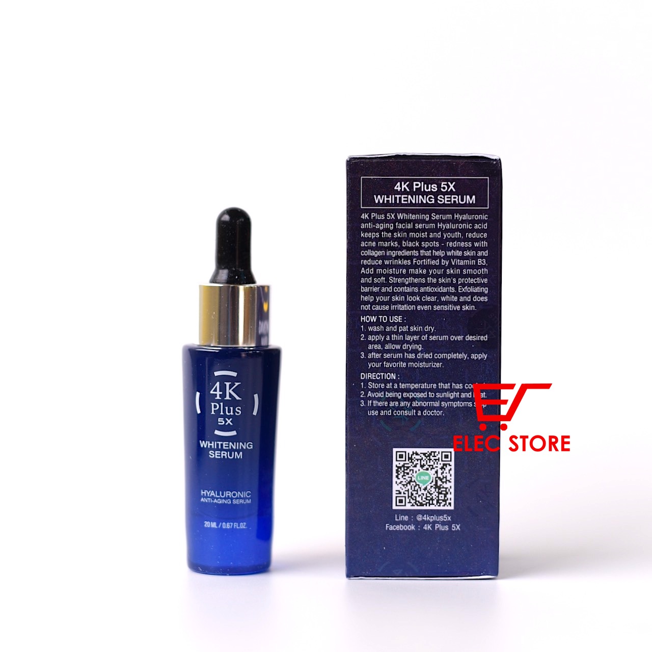 Serum dưỡng trắng da 4K plus Thái Lan 20ml