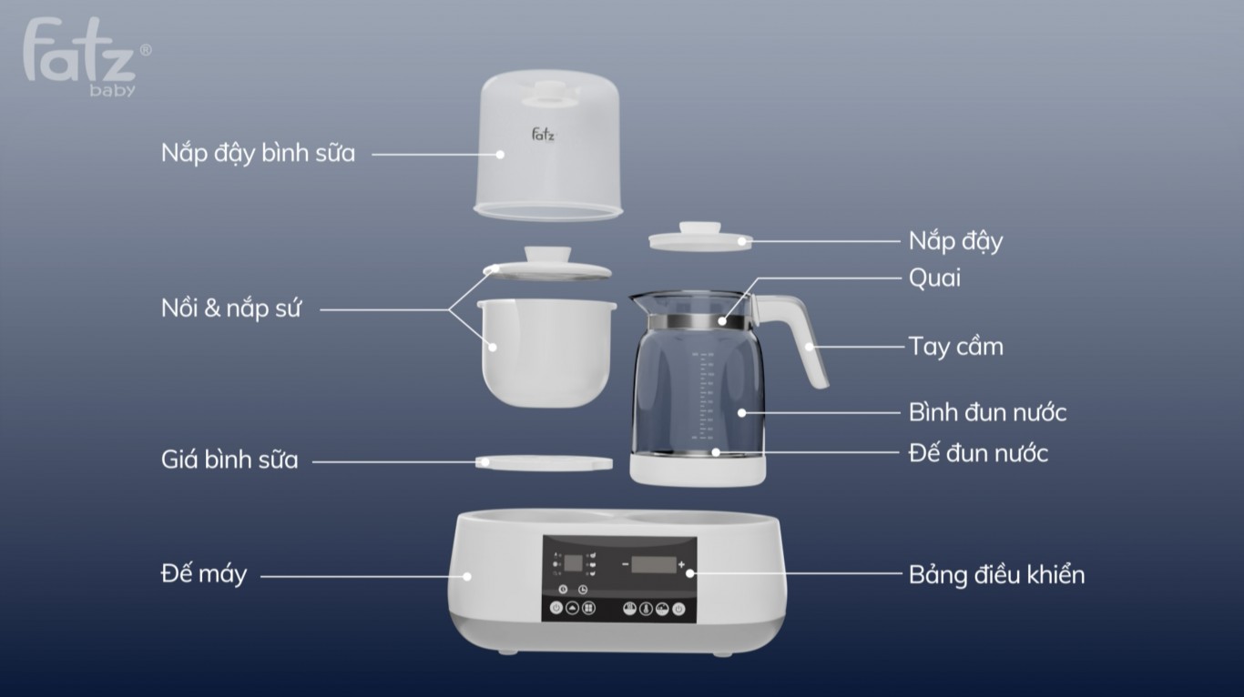 Bình thủy tinh thay thế cho Fatz Baby Multimax
