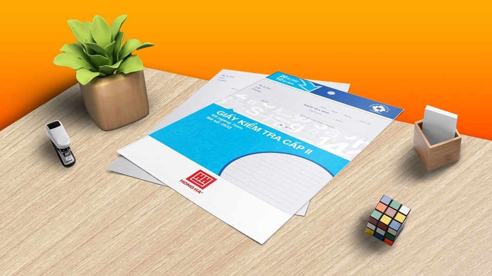 Giấy kiểm tra Cấp 1, Cấp 2 Hồng Hà 4919 / 4933