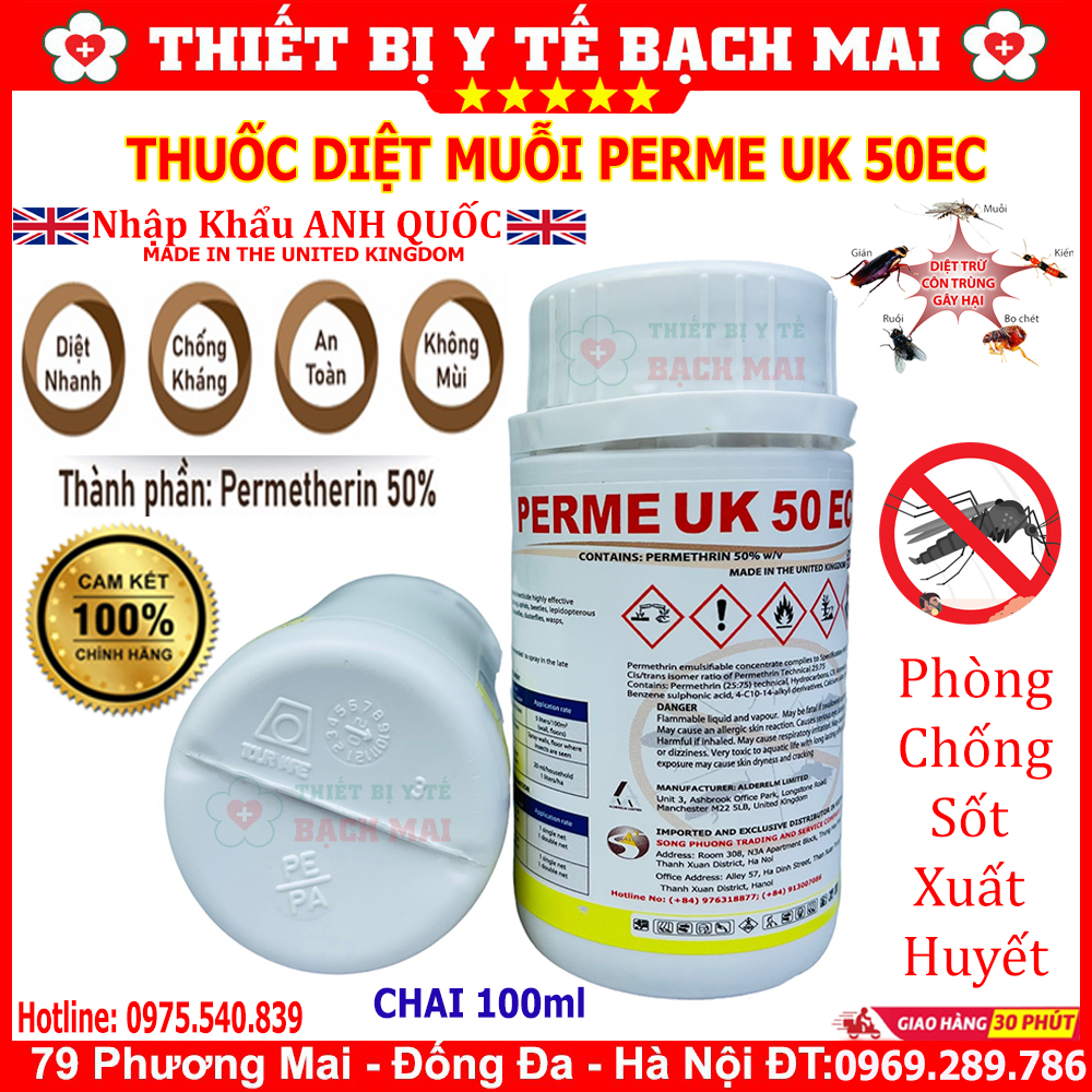 Thuốc Diệt Muỗi Perme UK 50EC 100ml Anh Quốc