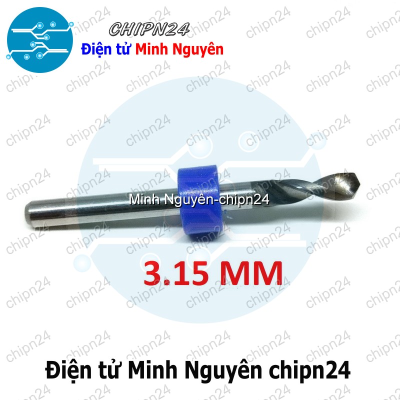 [1 cây] Mũi khoan mạch in CNC 3.15mm (Mạch điện tử, PCB)