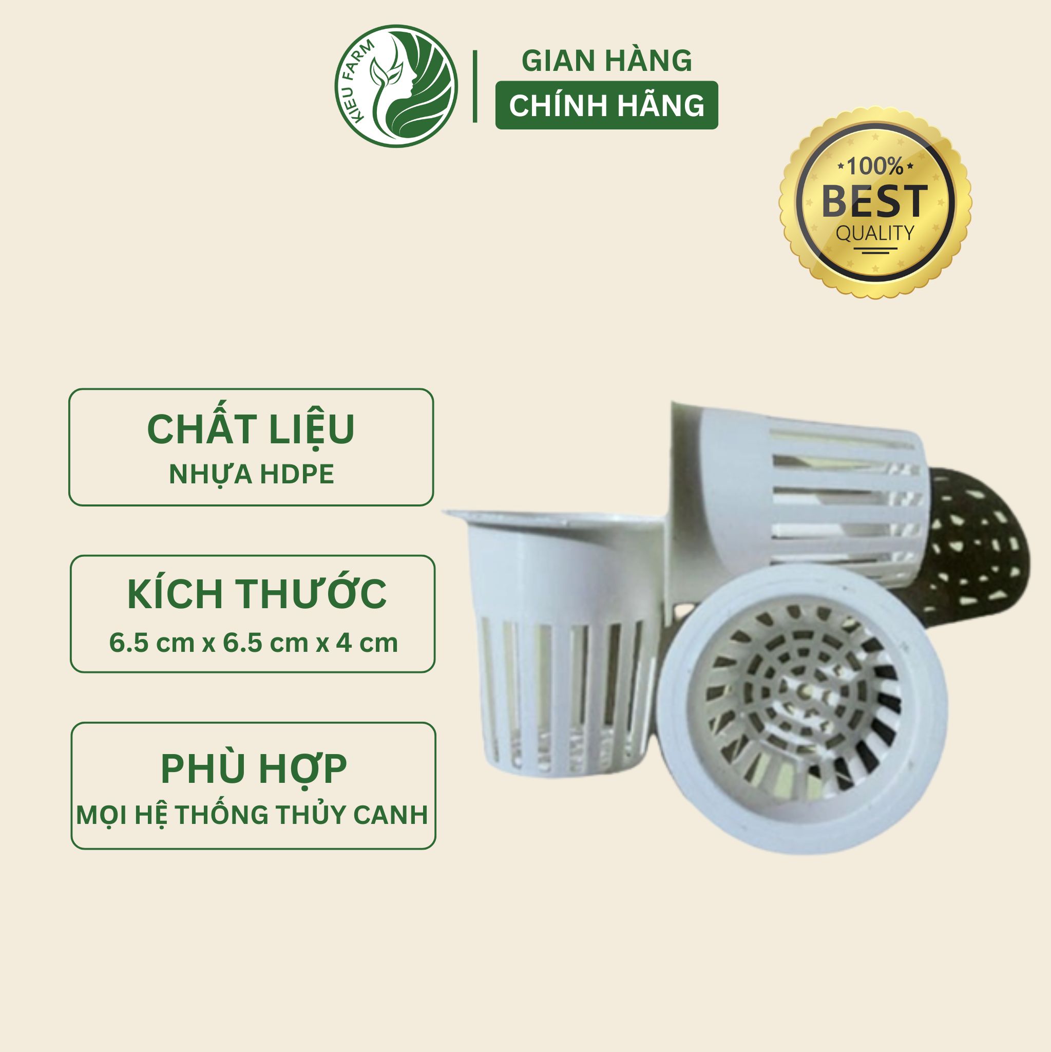 100 Rọ thủy canh trồng rau