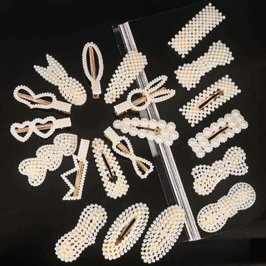 Set 20 Kẹp Tóc Ngọc Trai Hàn Quốc (kèm ảnh thật) - Kẹp Tóc Style Hàn