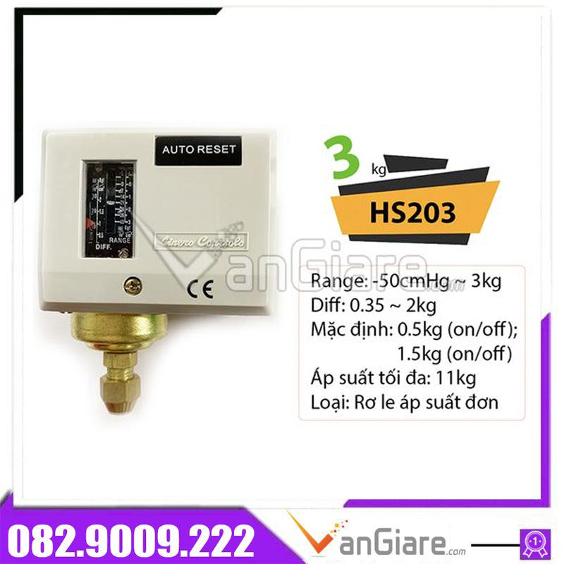 Công tắc áp suất, Rơ le áp lực HS Liners Controls