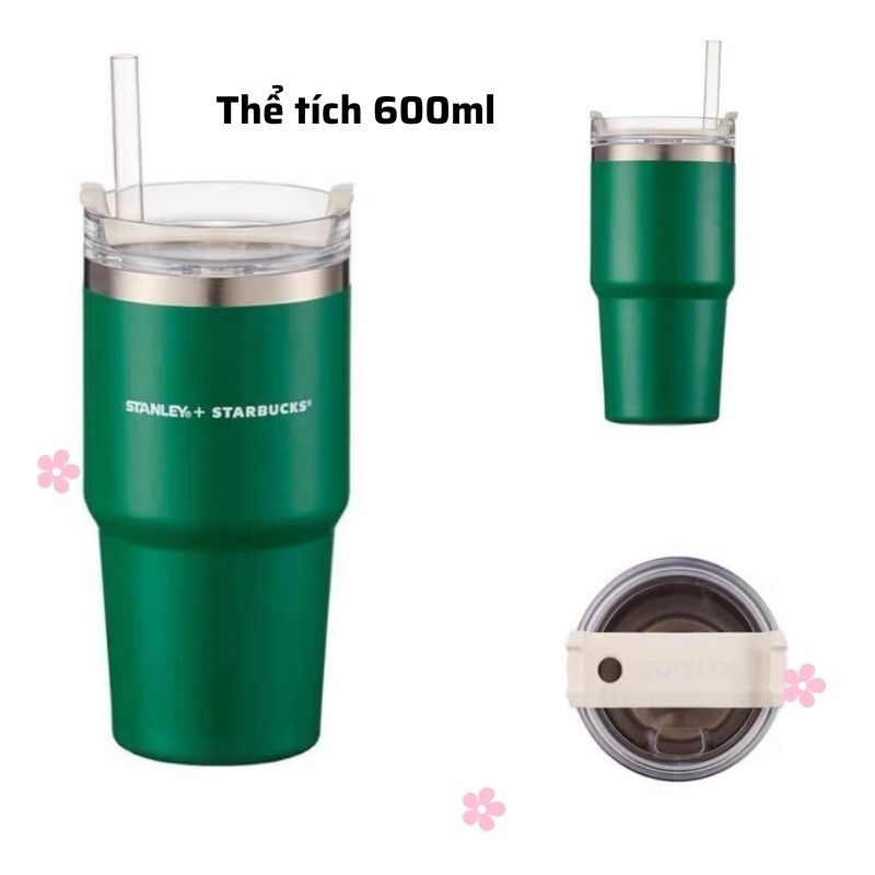 Ly S.tar.bucks inox cao cấp giữ nhiệt  600ml pha coffe SWEETHOME