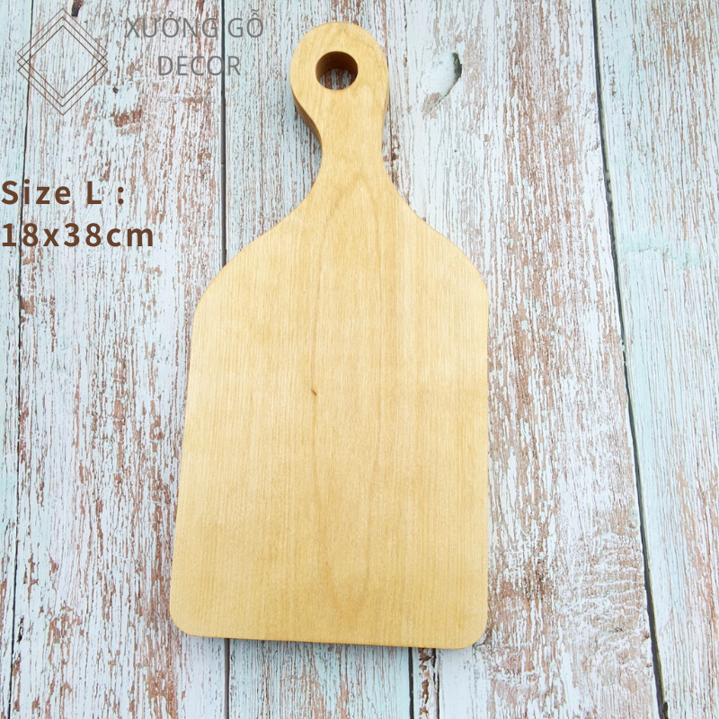 Thớt Gỗ Decor-Thớt gỗ Tự Nhiên Có Tay Cầm