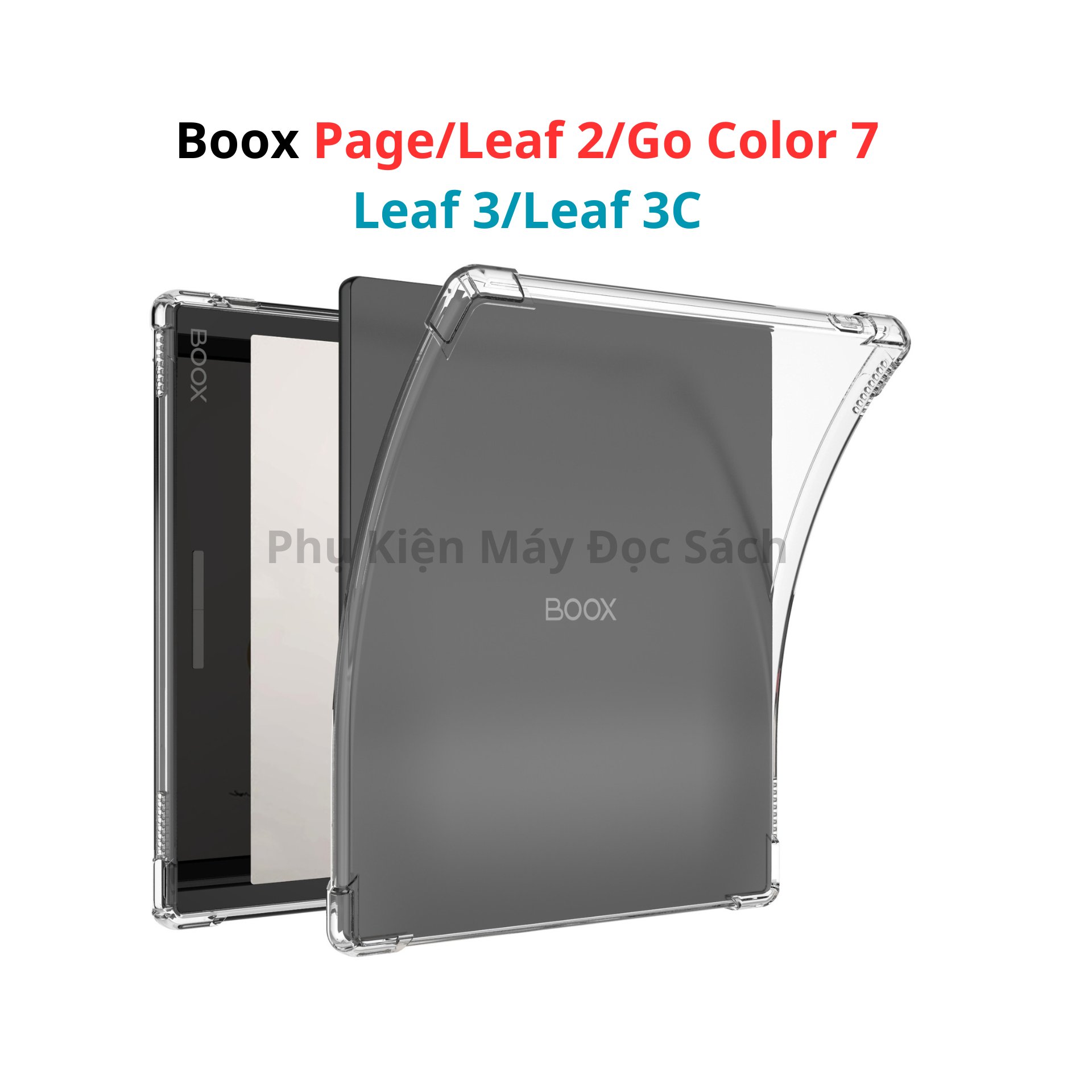 Ốp Lưng Silicone Boox Page/Go Color 7/Leaf 2/Leaf 3/Leaf 3C, Case Máy Đọc Sách Boox Page/Leaf 2/Leaf 3/Leaf 3C