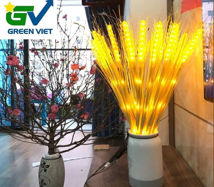 COMBO 10 CÂY BÔNG LÚA ĐÈN LED - THẦN TÀI - MAY MẮN