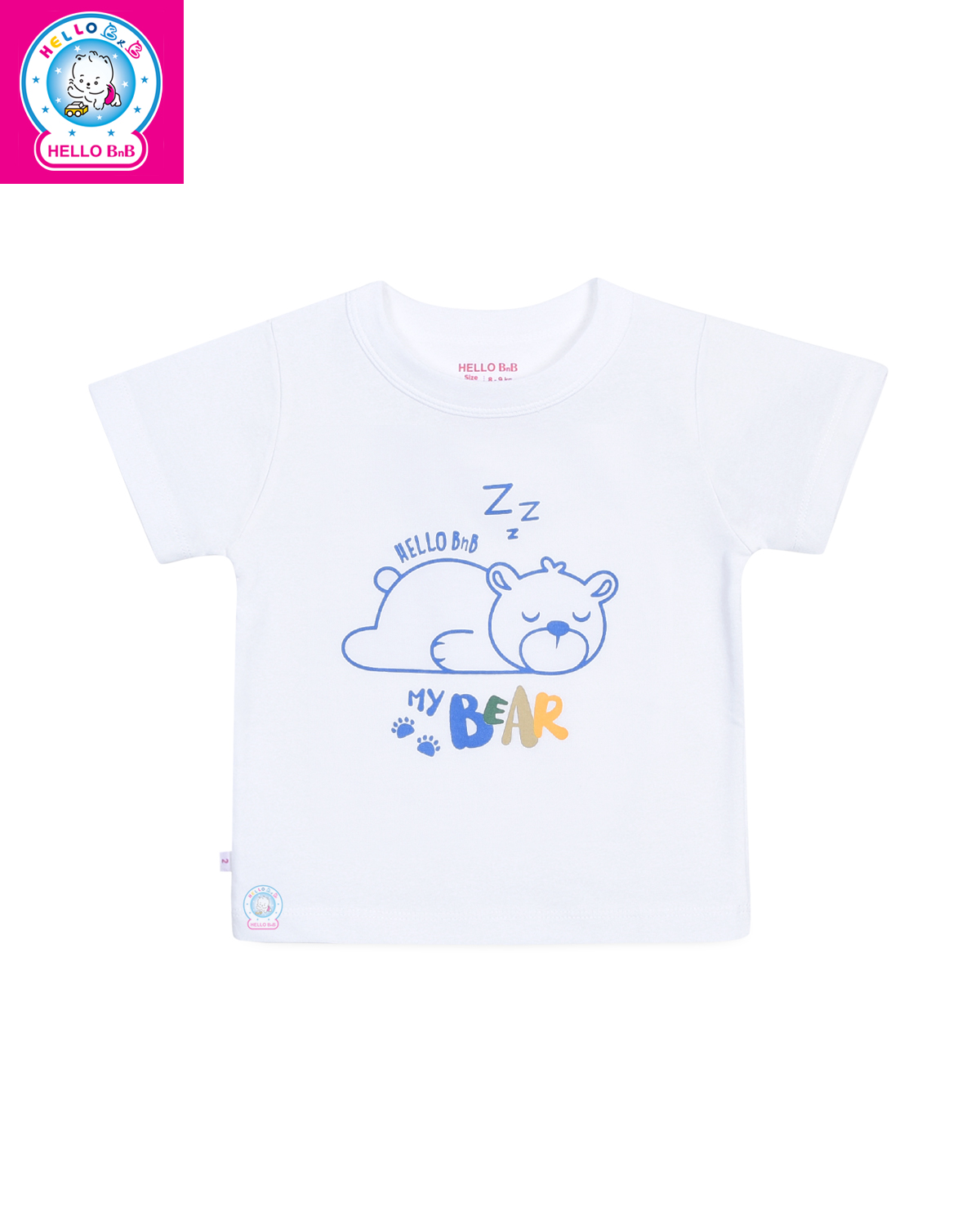 Áo cổ viền bo tay ngắn AL0009 (hình in ngẫu nhiên) - HELLO BB