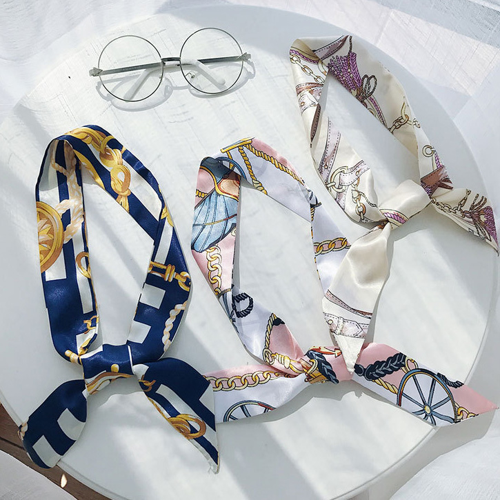 Silk scarf wrap bags or neck strap multi-purpose L1433-loantay
