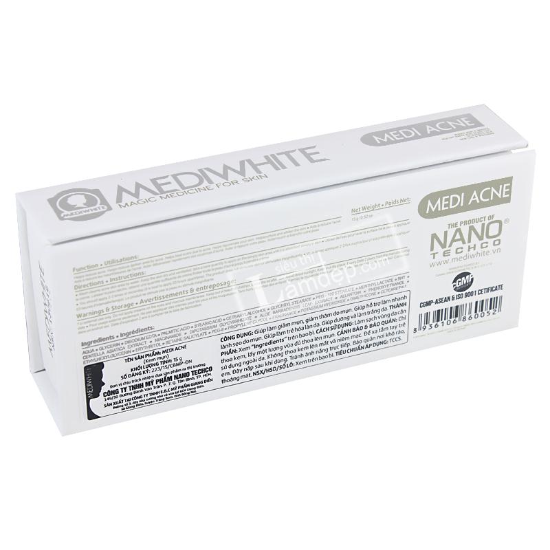 [HCM]Kem giảm mụn sáng da Medi White Medi Acne