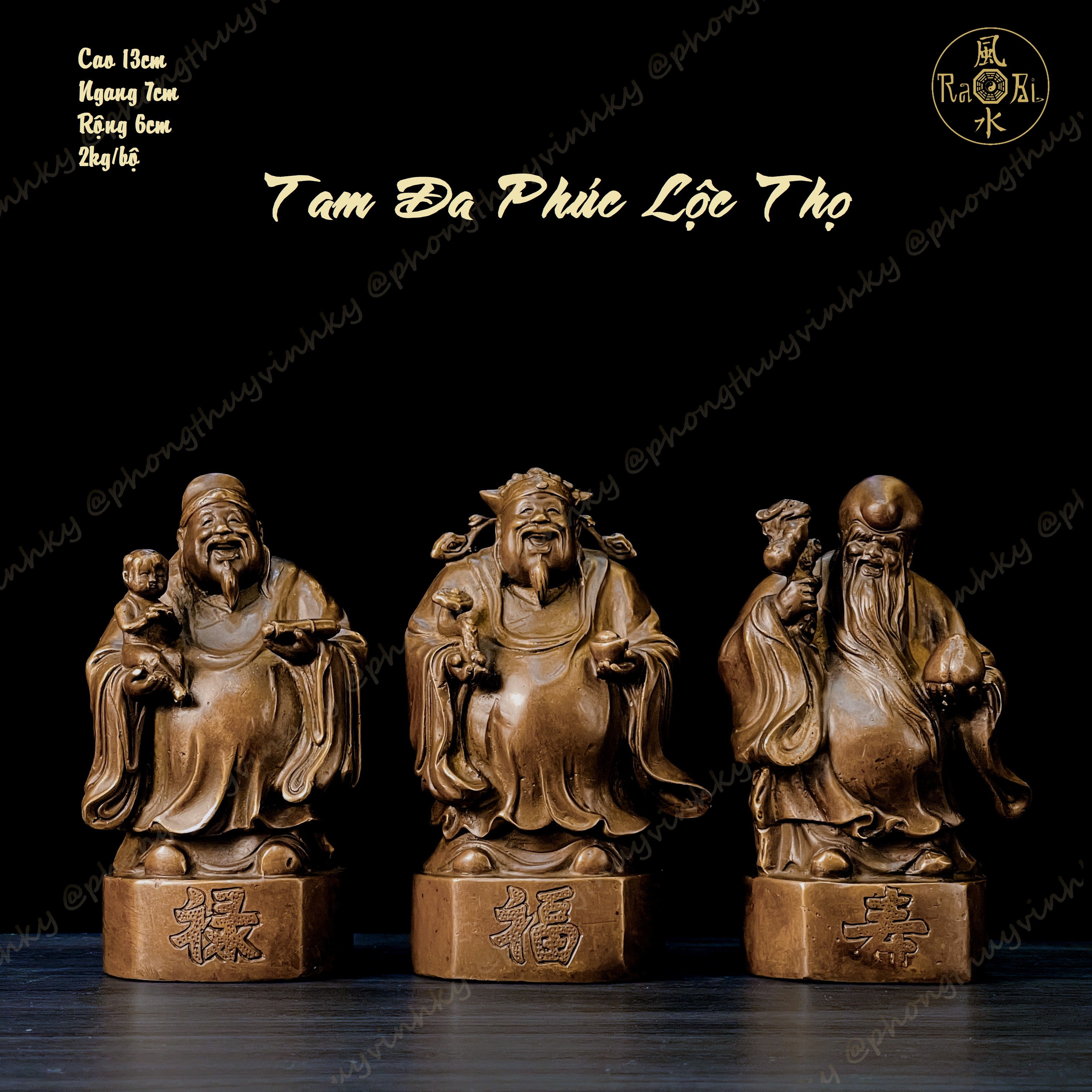 No. 7 Phuc tho-feng shui statue-bronze art work