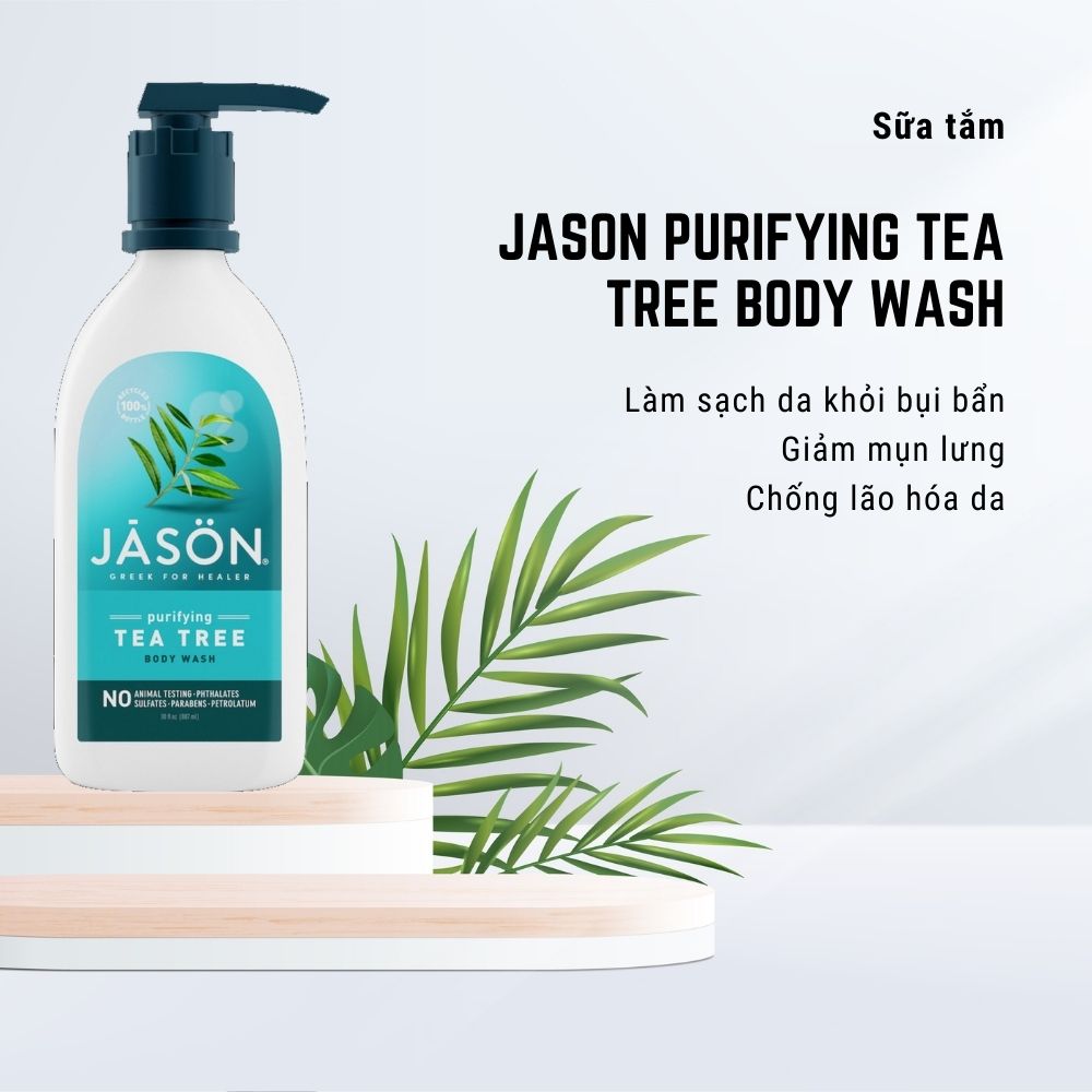 Sữa Tắm  Jason Purifying Tea Tree Body Wash 887ml