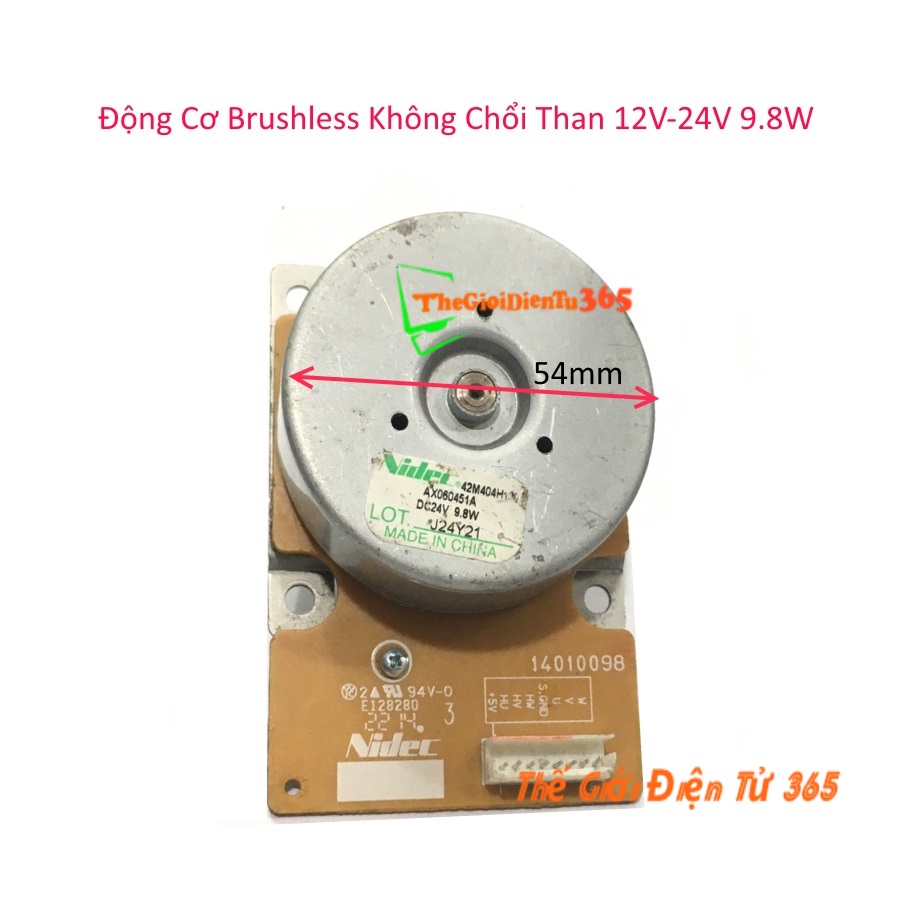 Động cơ brushless không chổi than 12v-24v 9.8w