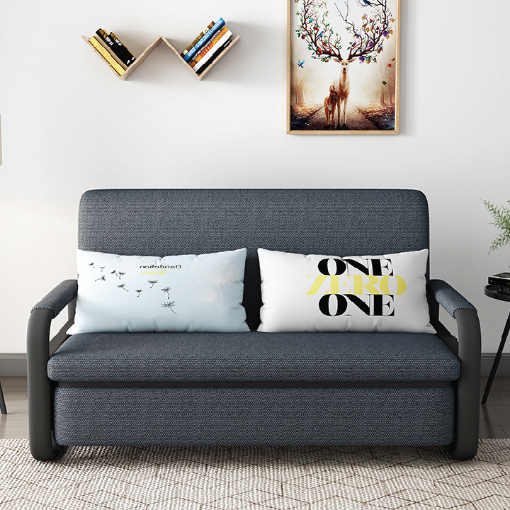 [Trả góp 0%]Ghế sofa giường gấp khung thép đa năng tiện lợi và hiệu quả dành cho gia đình Giường kéo thông minh chuyển đổi thành ghế sofa phòng khách hoặc phòng ngủ tiết kiệm diện tích