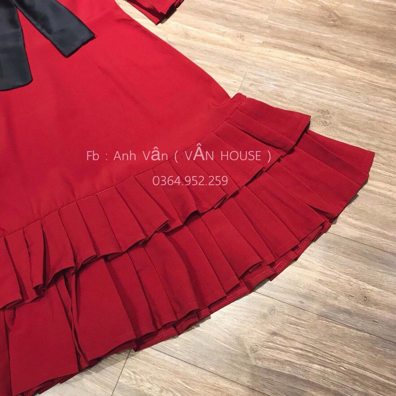 [HCM]ĐẦM XOÈ ĐỎ NƠ ĐEN