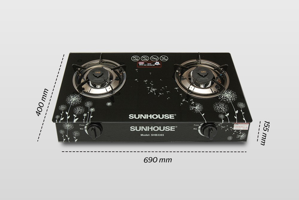 Bếp gas dương kính Sunhouse SHB3365