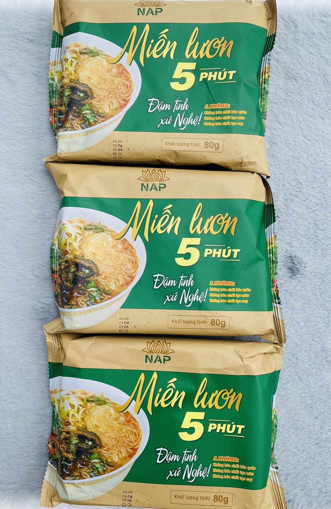 Miến lươn 5 phút (gói không có thịt lươn), set 5