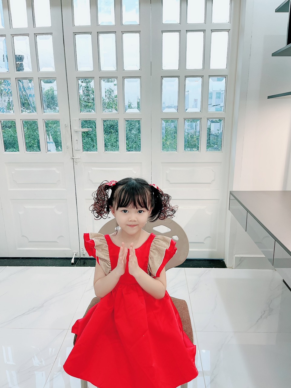 Set 2 kẹp tóc giả nơ siêu yêu cho bé