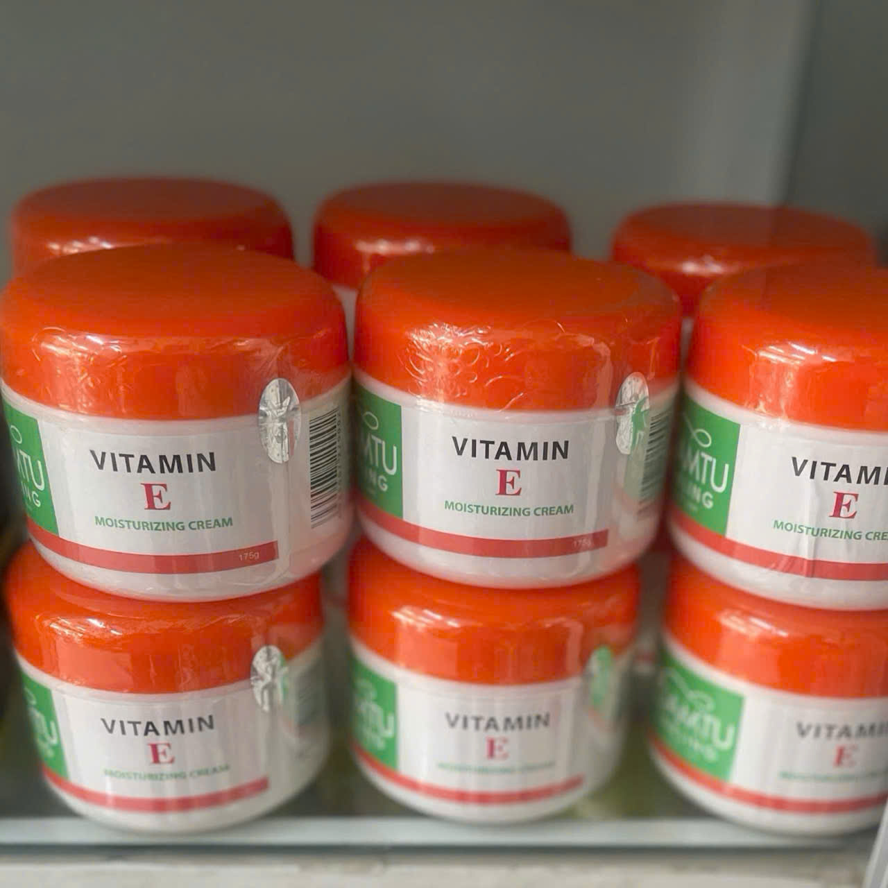 Vitamin E Orange Facial Massage Cream Jar