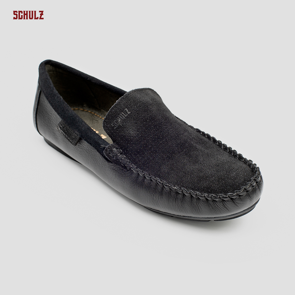 Giày Da Loafer Phối Da Lộn Schulz L3-II19DEN