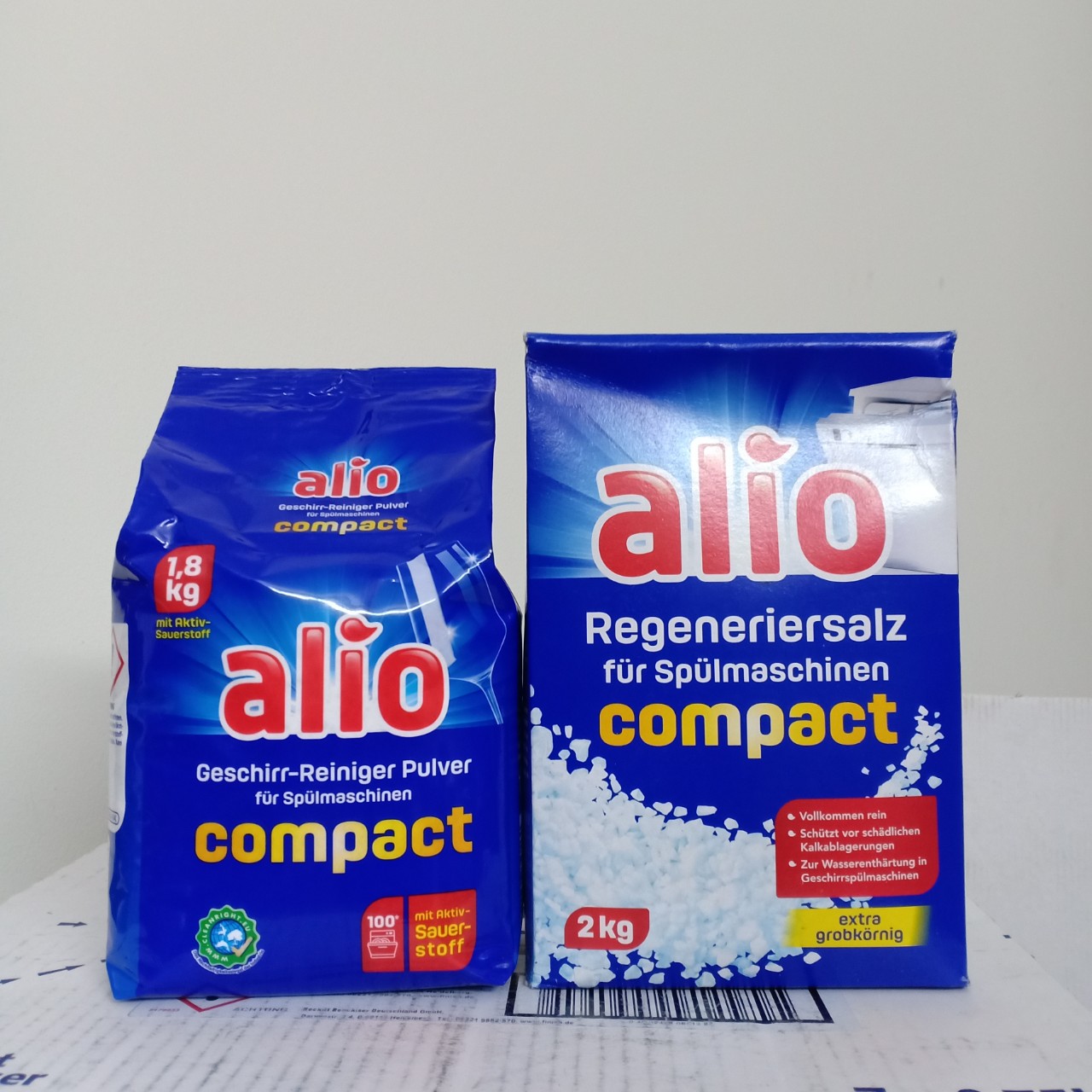 Combo bột rửa bát alio +Muối Alio 2kg