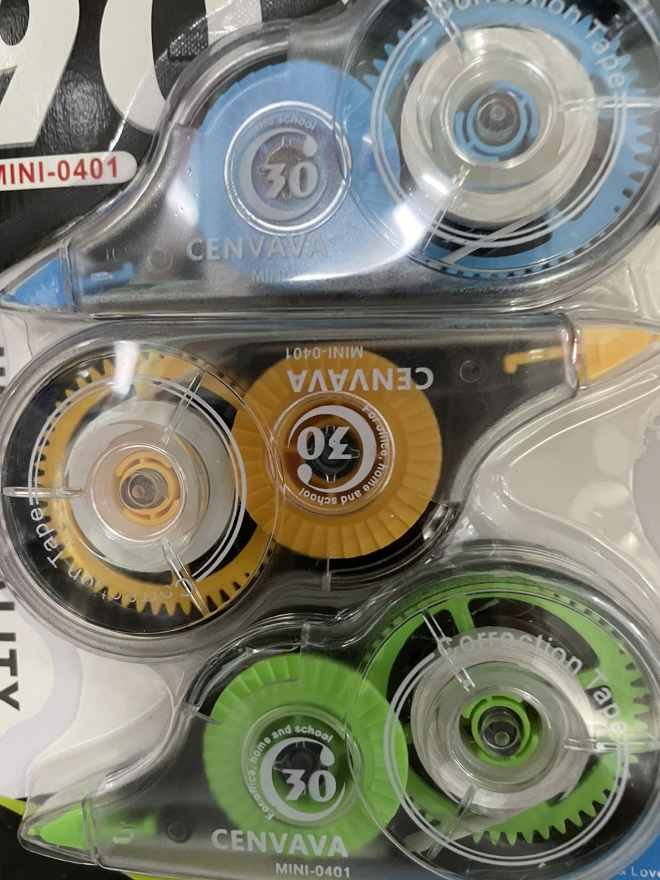Bút xoá kéo vĩ 3 cái Cenvava mini-0401