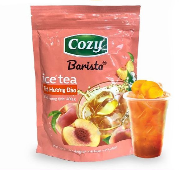 TRÀ COZY BARISTA ICE ĐÀO 400G ( Trà Hòa Tan )