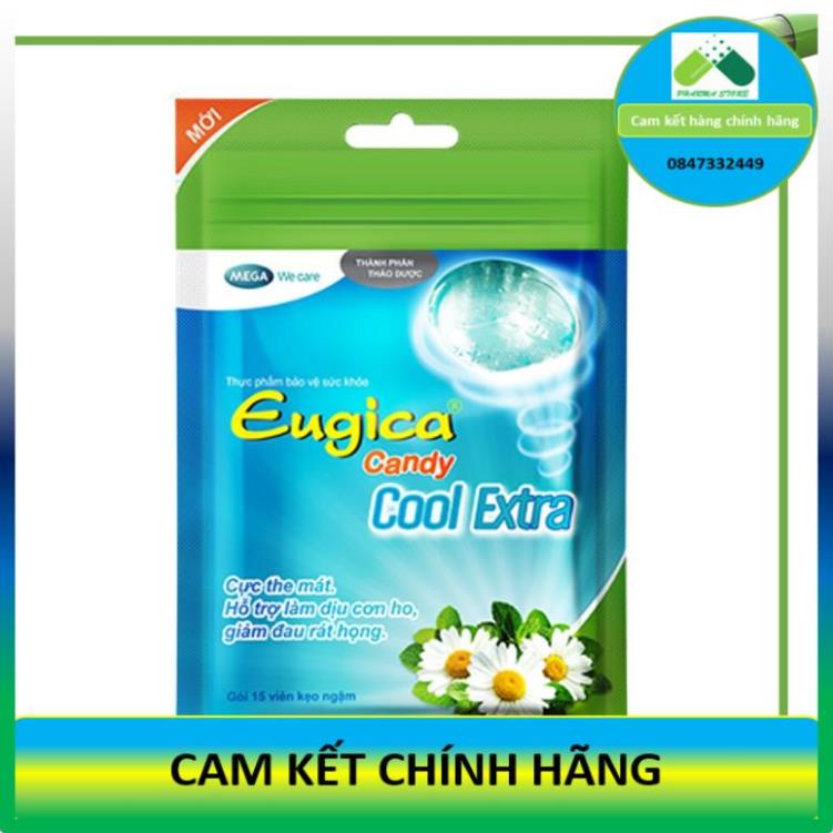 Kẹo Eugica Candy - Eugica Candy Cool Extra (Bịch 15 viên)