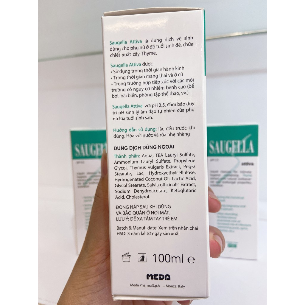 [HCM]Dung Dịch Vệ Sinh Phụ Nữ Saugella 100ml